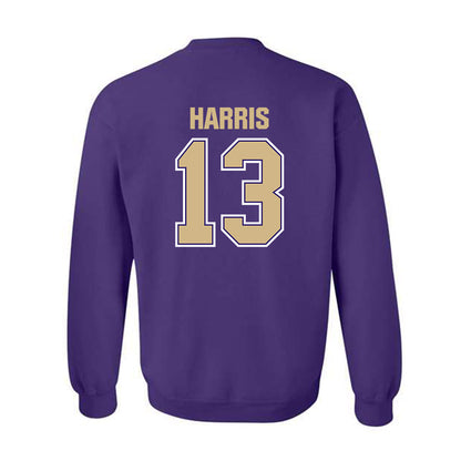 Washington - NCAA Football : Audric Harris - Classic Shersey Crewneck Sweatshirt-1
