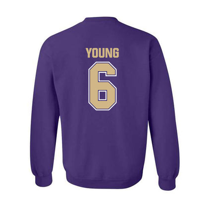Washington - NCAA Baseball : Landon Young - Classic Shersey Crewneck Sweatshirt-1
