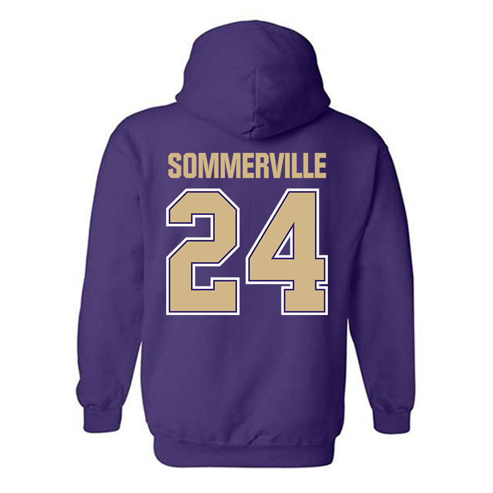 Washington - NCAA Men's Basketball : Lathan Sommerville - Classic Shersey Hooded Sweatshirt-1