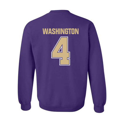Washington - NCAA Football : Jordan Washington - Classic Shersey Crewneck Sweatshirt-1