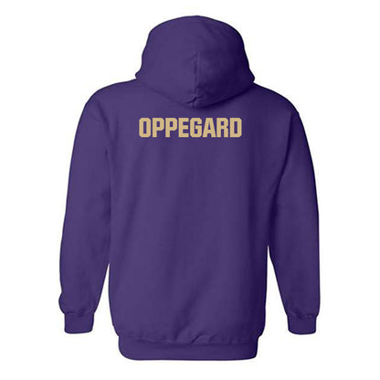Washington - NCAA Women's Gymnastics : Olivia Oppegard - Classic Shersey Hooded Sweatshirt-1
