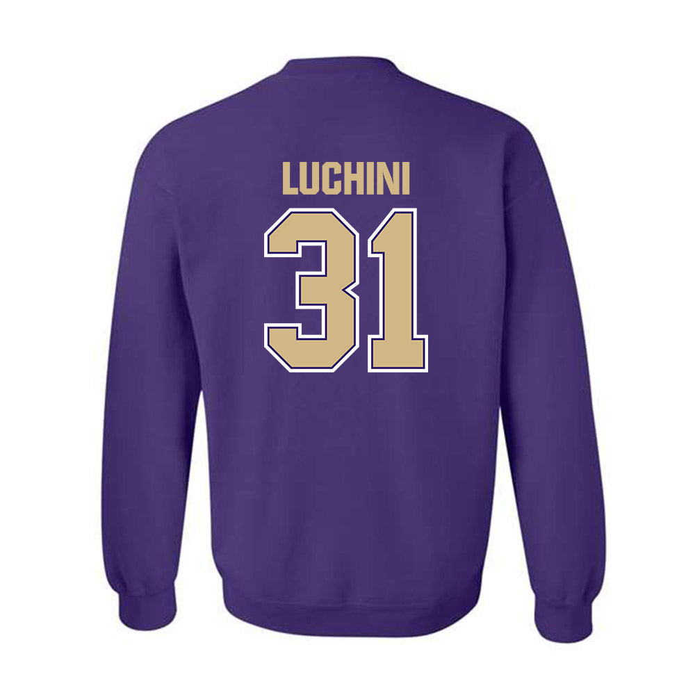 Washington - NCAA Football : Luke Luchini - Classic Shersey Crewneck Sweatshirt-1