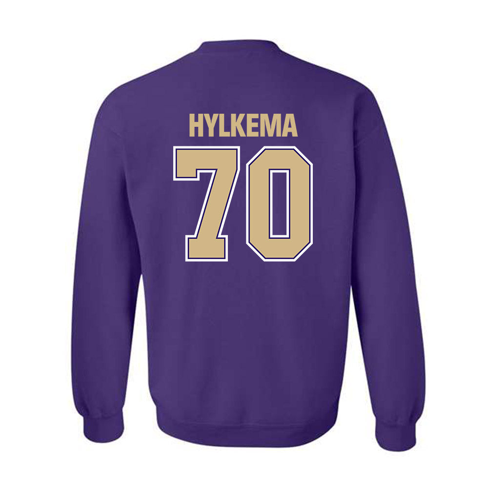 Washington - NCAA Football : Justin Hylkema - Classic Shersey Crewneck Sweatshirt-1