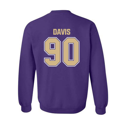 Washington - NCAA Football : Elinneus Davis - Classic Shersey Crewneck Sweatshirt-1