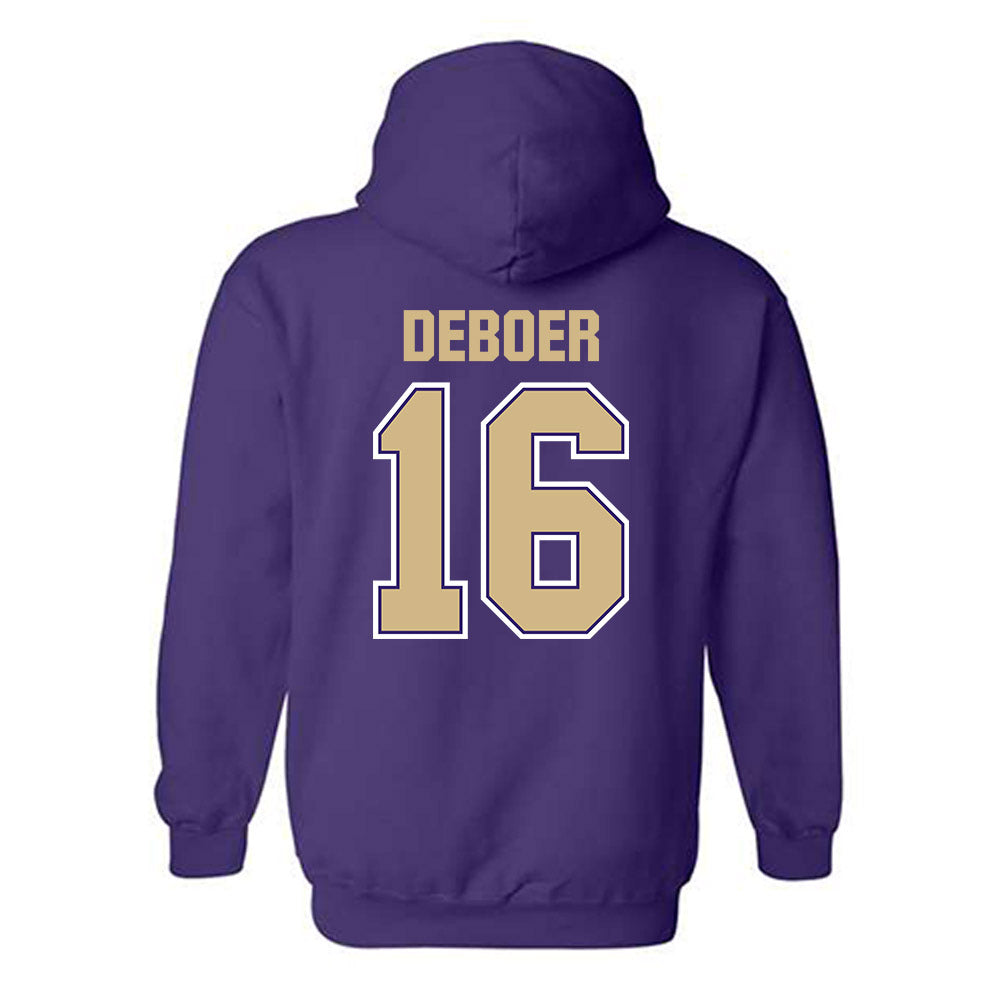 Washington - NCAA Softball : Alexis DeBoer - Classic Shersey Hooded Sweatshirt-1