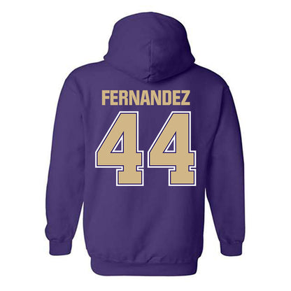 Washington - NCAA Men's Soccer : Gabe Fernandez - Classic Shersey Hooded Sweatshirt-1
