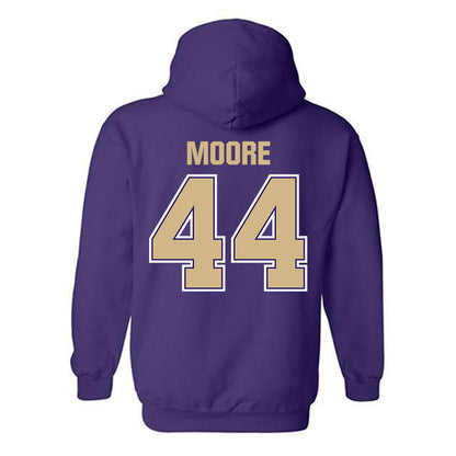 Washington - NCAA Football : Hayden Moore - Classic Shersey Hooded Sweatshirt-1