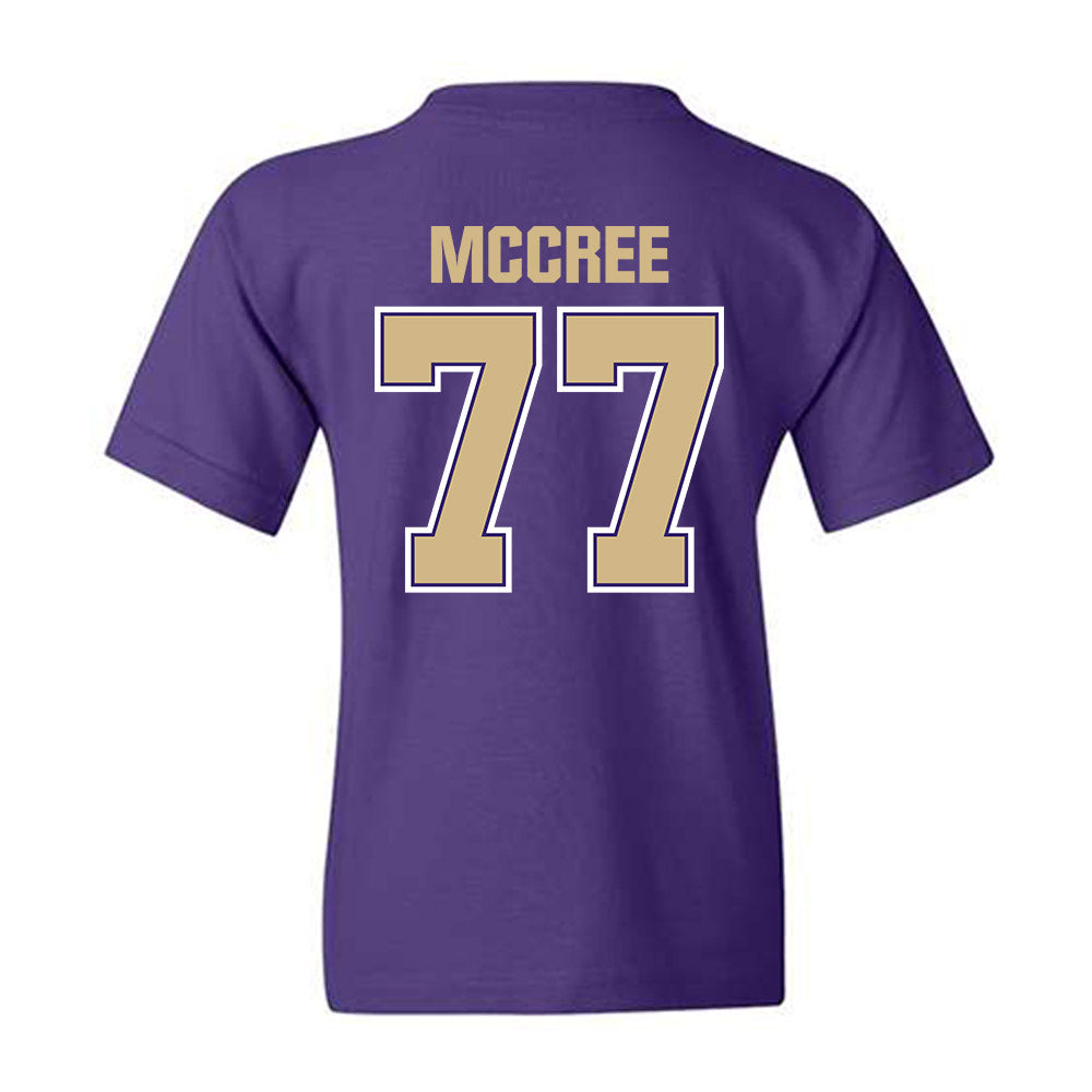 Washington - NCAA Football : Maximus McCree - Classic Shersey Youth T-Shirt-1
