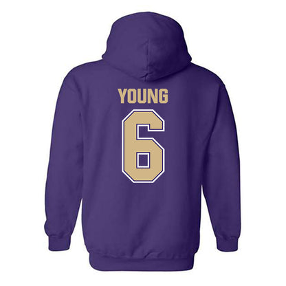 Washington - NCAA Baseball : Landon Young - Classic Shersey Hooded Sweatshirt-1