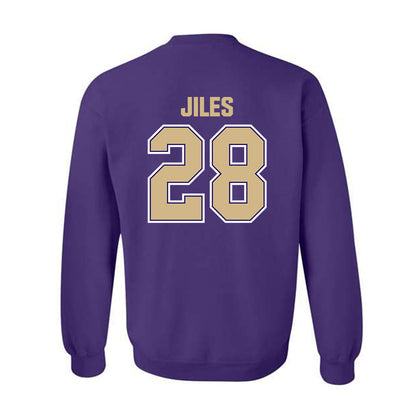 Washington - NCAA Football : Ksani Jiles - Classic Shersey Crewneck Sweatshirt-1