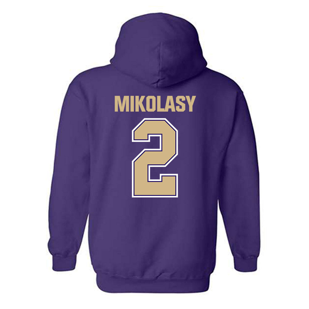 Washington - NCAA Men's Soccer : Harper Mikolasy - Classic Shersey Hooded Sweatshirt-1