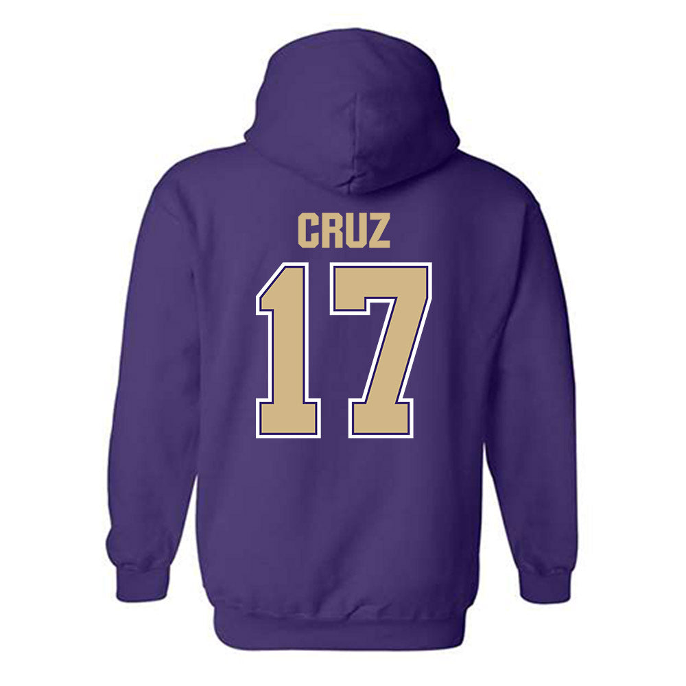 Washington - NCAA Men's Soccer : Cameron Cruz - Classic Shersey Hooded Sweatshirt-1