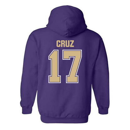 Washington - NCAA Men's Soccer : Cameron Cruz - Classic Shersey Hooded Sweatshirt-1