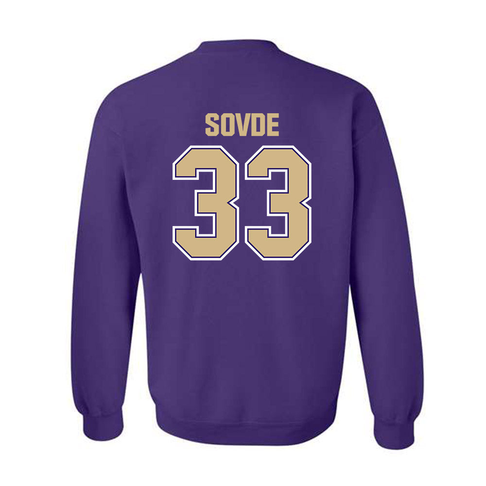 Washington - NCAA Men's Soccer : Chad Sovde - Classic Shersey Crewneck Sweatshirt-1