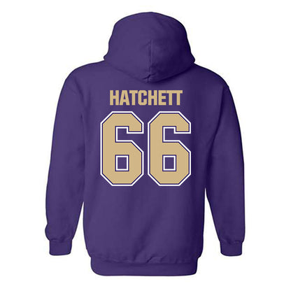 Washington - NCAA Football : Landen Hatchett - Classic Shersey Hooded Sweatshirt-1