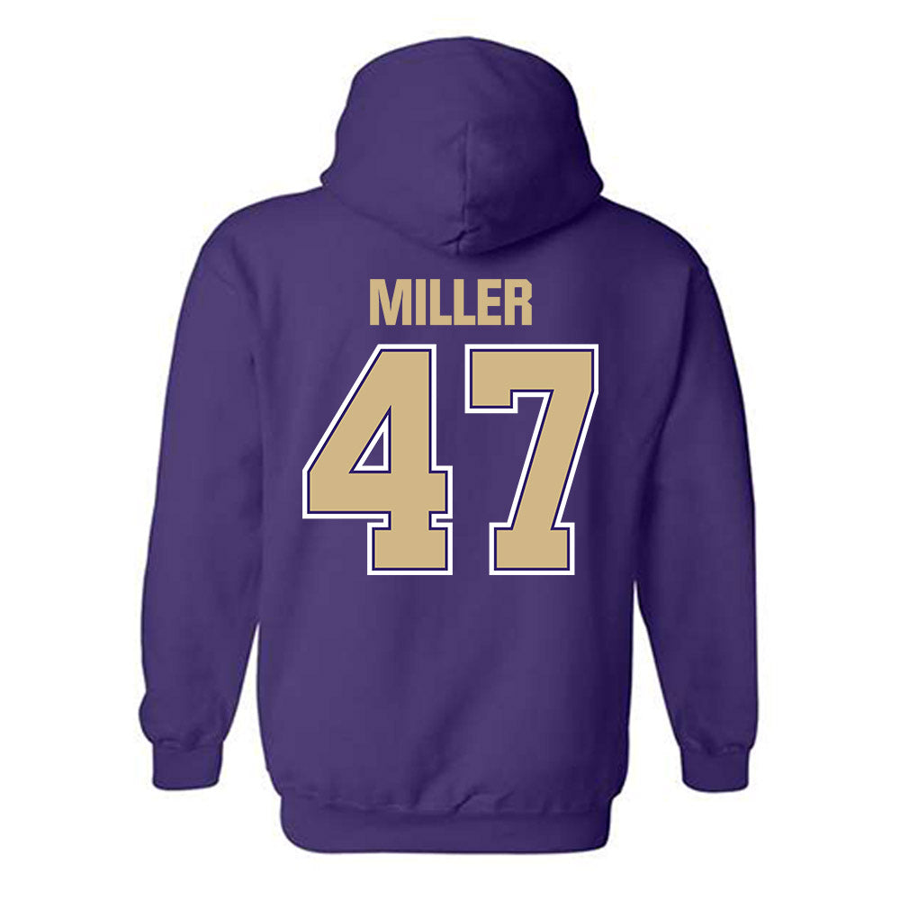 Washington - NCAA Baseball : Jay Miller - Classic Shersey Hooded Sweatshirt-1