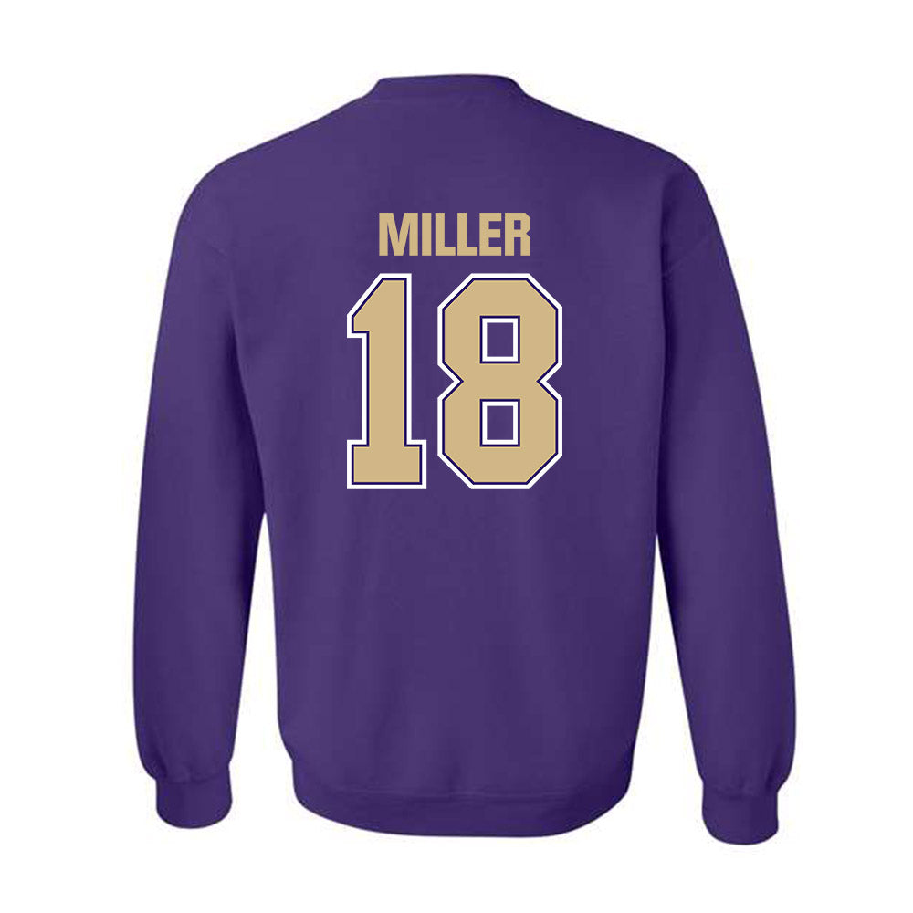 Washington - NCAA Football : Bodpegn Miller - Classic Shersey Crewneck Sweatshirt-1