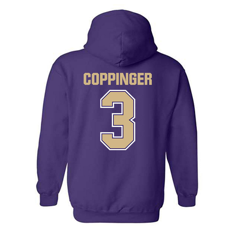 Washington - NCAA Women's Basketball : Devin Coppinger - Classic Shersey Hooded Sweatshirt-1