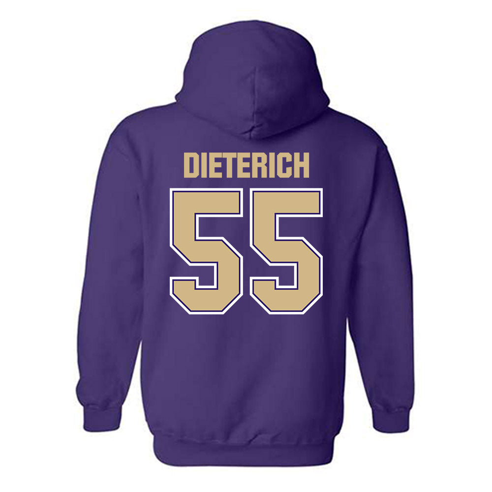 Washington - NCAA Football : Kolt Dieterich - Classic Shersey Hooded Sweatshirt-1
