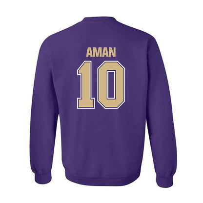 Washington - NCAA Men's Soccer : Richie Aman - Classic Shersey Crewneck Sweatshirt-1