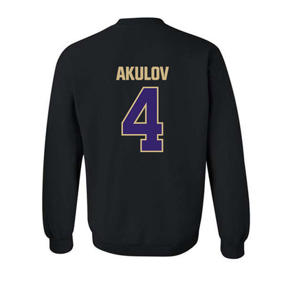 Washington - NCAA Men's Soccer : Egor Akulov - Classic Shersey Crewneck Sweatshirt-1