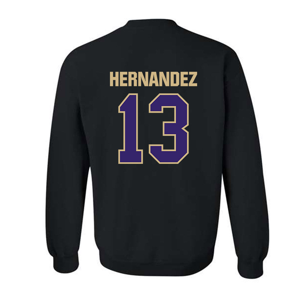 Washington - NCAA Men's Soccer : Kevin Hernandez - Classic Shersey Crewneck Sweatshirt-1