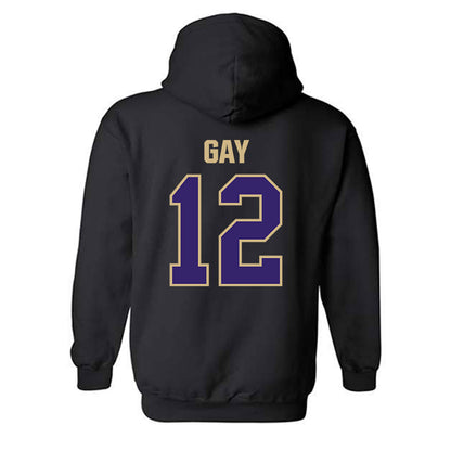 Washington - NCAA Men's Soccer : Carter Gay - Classic Shersey Hooded Sweatshirt-1