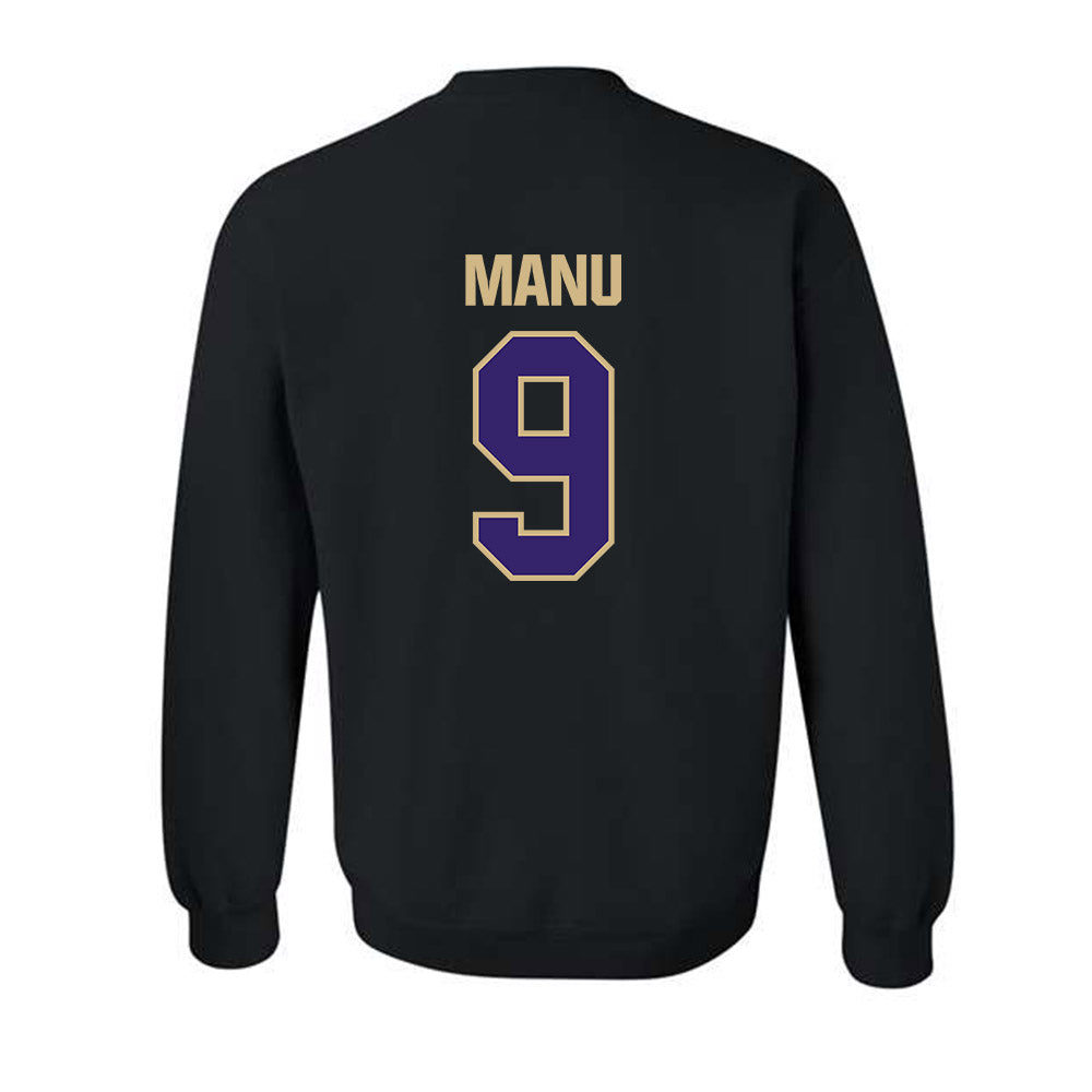 Washington - NCAA Football : Jacob Manu - Classic Shersey Crewneck Sweatshirt-1