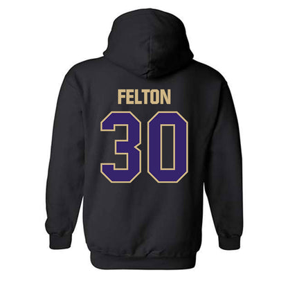 Washington - NCAA Men's Soccer : Jaeger Felton - Classic Shersey Hooded Sweatshirt-1