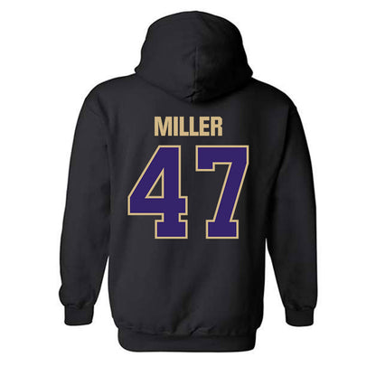 Washington - NCAA Baseball : Jay Miller - Classic Shersey Hooded Sweatshirt-1