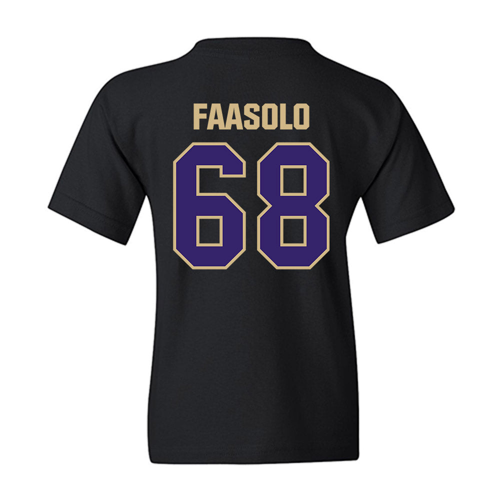 Washington - NCAA Football : Soane Faasolo - Classic Shersey Youth T-Shirt-1