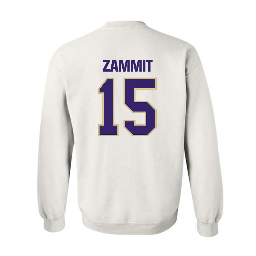 Washington - NCAA Football : Derek Zammit - Classic Shersey Crewneck Sweatshirt-1