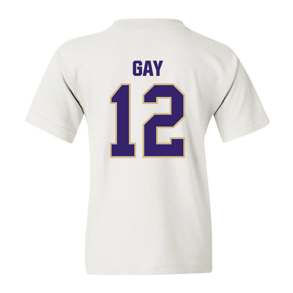 Washington - NCAA Men's Soccer : Carter Gay - Classic Shersey Youth T-Shirt-1