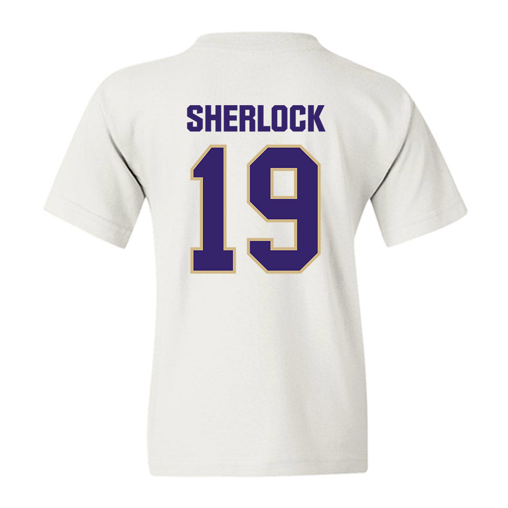 Washington - NCAA Men's Soccer : Mikey Sherlock - Classic Shersey Youth T-Shirt-1