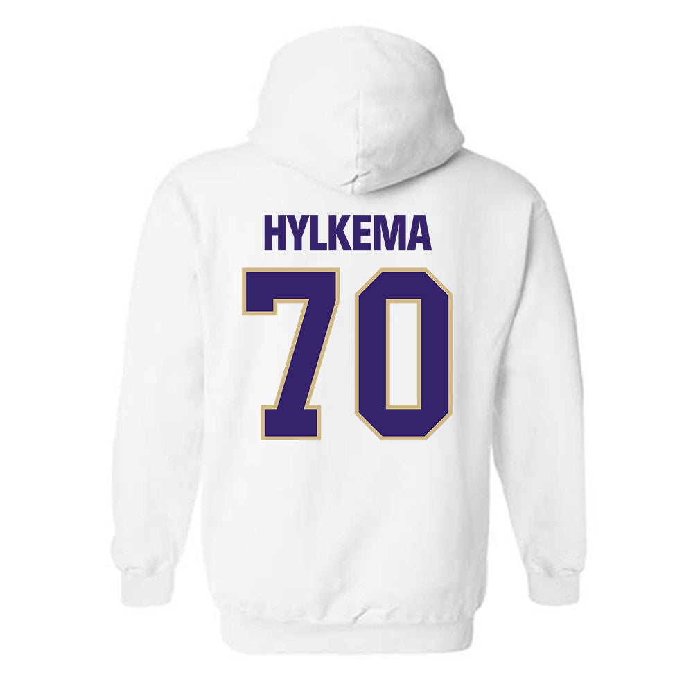 Washington - NCAA Football : Justin Hylkema - Classic Shersey Hooded Sweatshirt-1