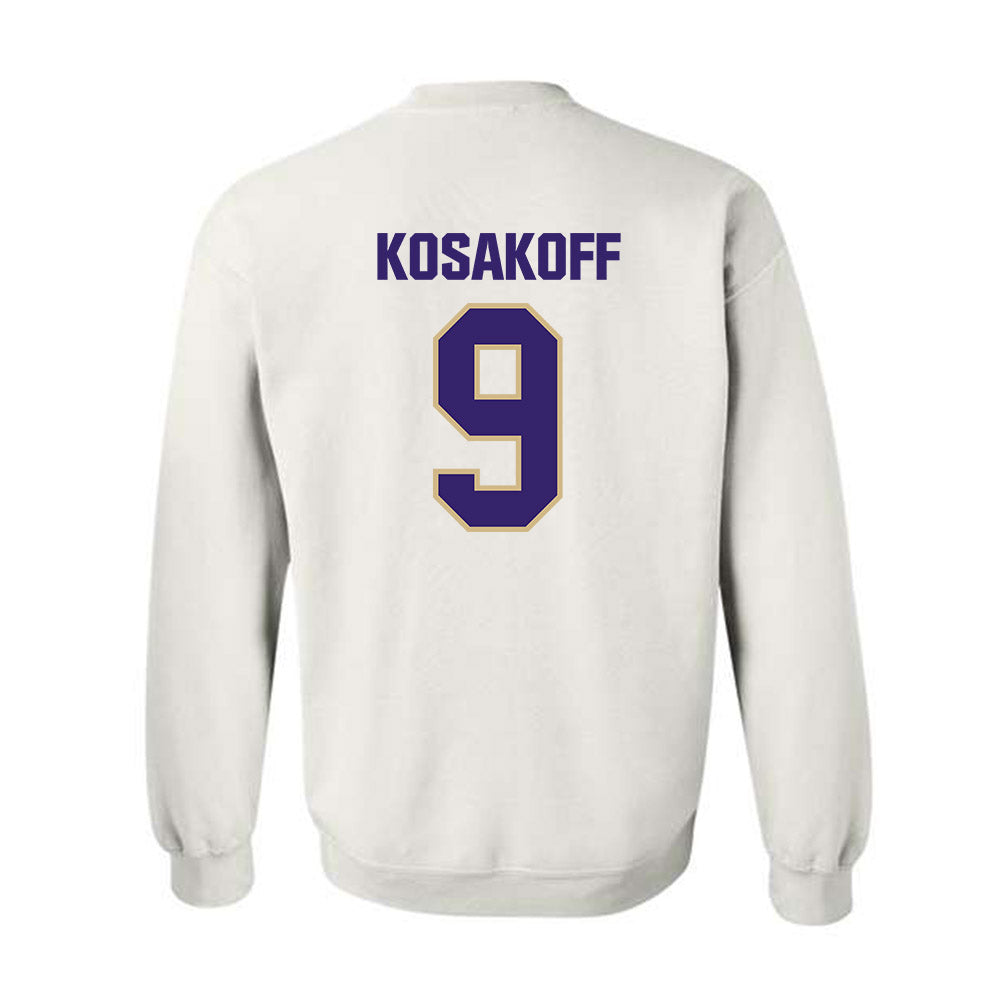 Washington - NCAA Men's Soccer : Charlie Kosakoff - Classic Shersey Crewneck Sweatshirt-1