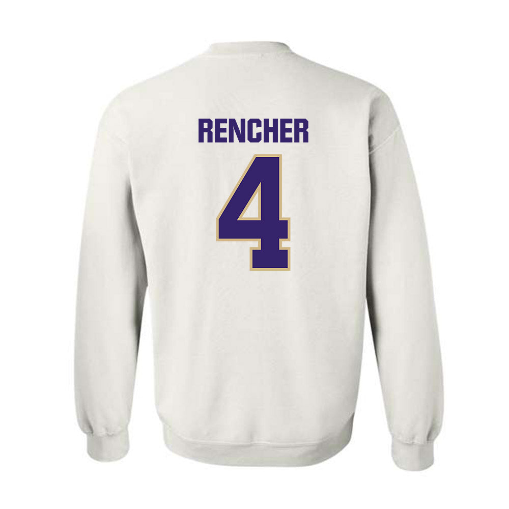 Washington - NCAA Men's Basketball : Jasir Rencher - Classic Shersey Crewneck Sweatshirt-1