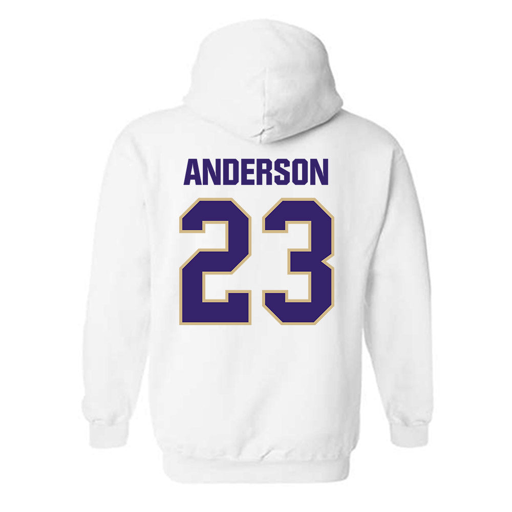Washington - NCAA Women's Basketball : Olivia Anderson - Classic Shersey Hooded Sweatshirt-1