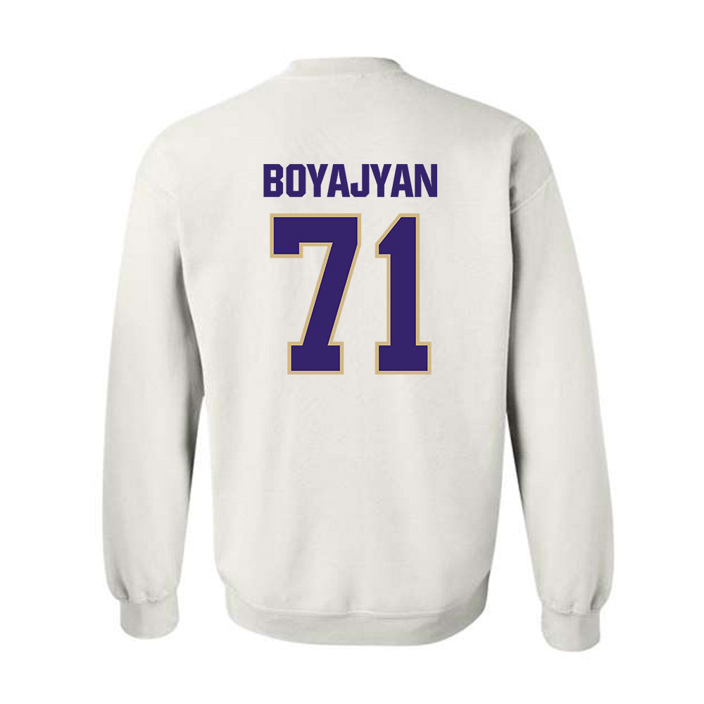 Washington - NCAA Football : Davit Boyajyan - Classic Shersey Crewneck Sweatshirt-1