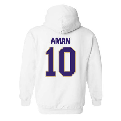 Washington - NCAA Men's Soccer : Richie Aman - Classic Shersey Hooded Sweatshirt-1