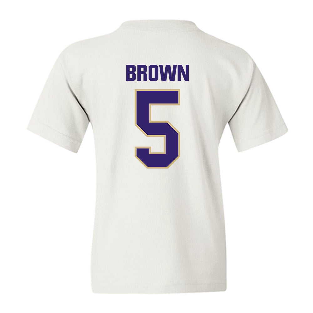Washington - NCAA Women's Basketball : Teagan Brown - Classic Shersey Youth T-Shirt-1