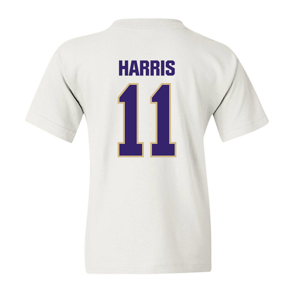Washington - NCAA Football : Marcus Harris - Classic Shersey Youth T-Shirt-1
