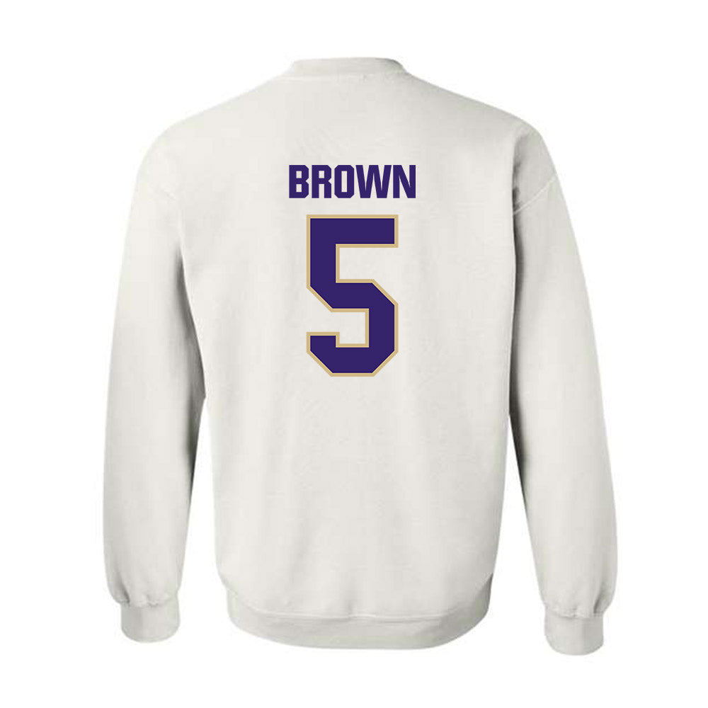 Washington - NCAA Women's Basketball : Teagan Brown - Classic Shersey Crewneck Sweatshirt-1
