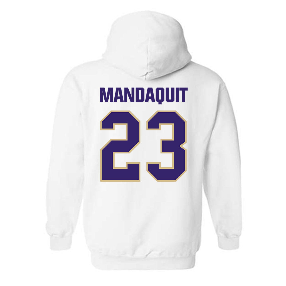 Washington - NCAA Men's Basketball : JJ Mandaquit - Classic Shersey Hooded Sweatshirt-1