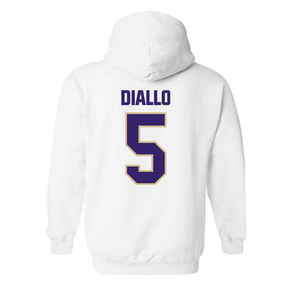 Washington - NCAA Men's Basketball : Zoom Diallo - Classic Shersey Hooded Sweatshirt-1