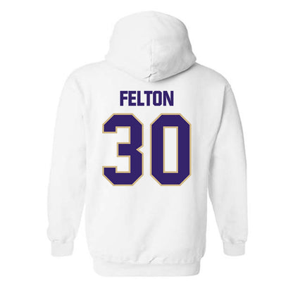 Washington - NCAA Men's Soccer : Jaeger Felton - Classic Shersey Hooded Sweatshirt-1