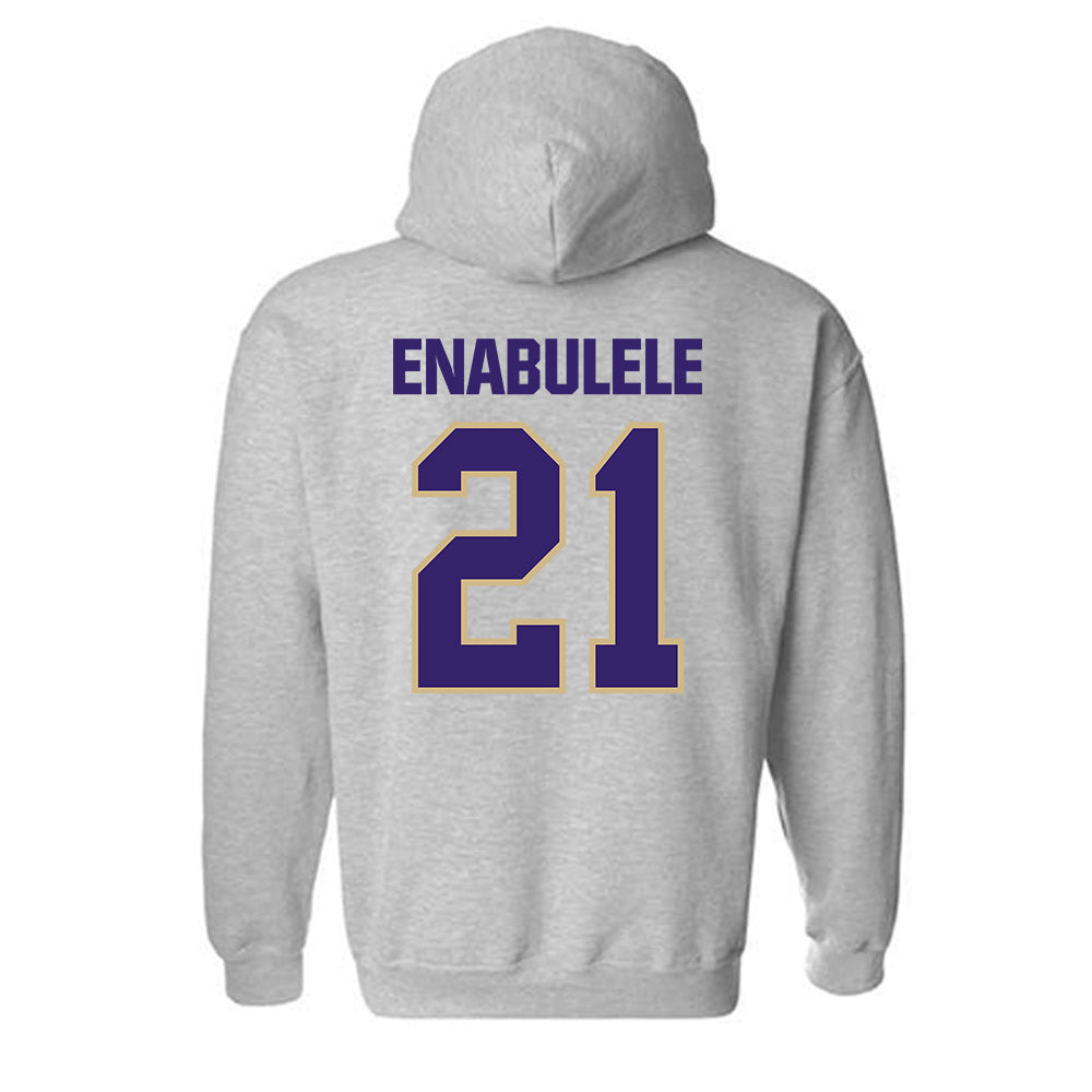 Washington - NCAA Men's Soccer : Osato Enabulele - Classic Shersey Hooded Sweatshirt-1