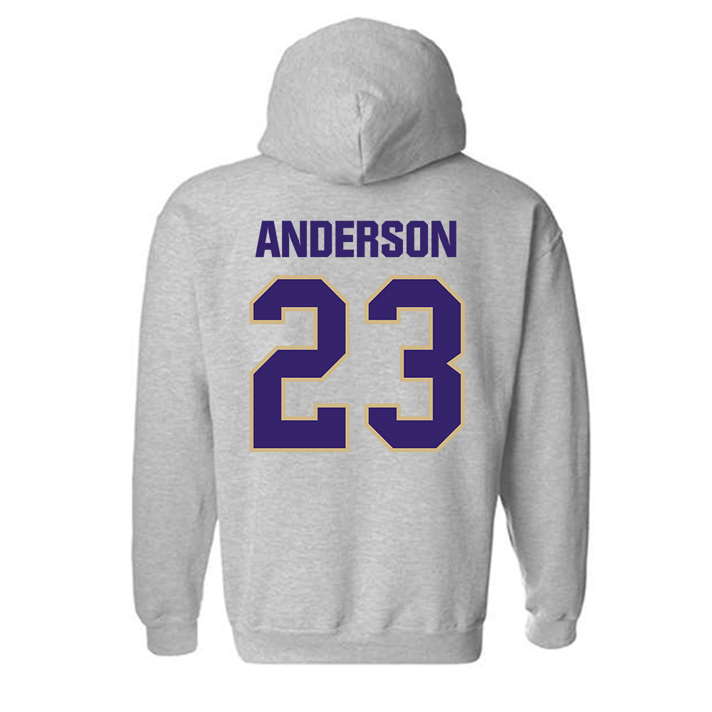 Washington - NCAA Women's Basketball : Olivia Anderson - Classic Shersey Hooded Sweatshirt-1