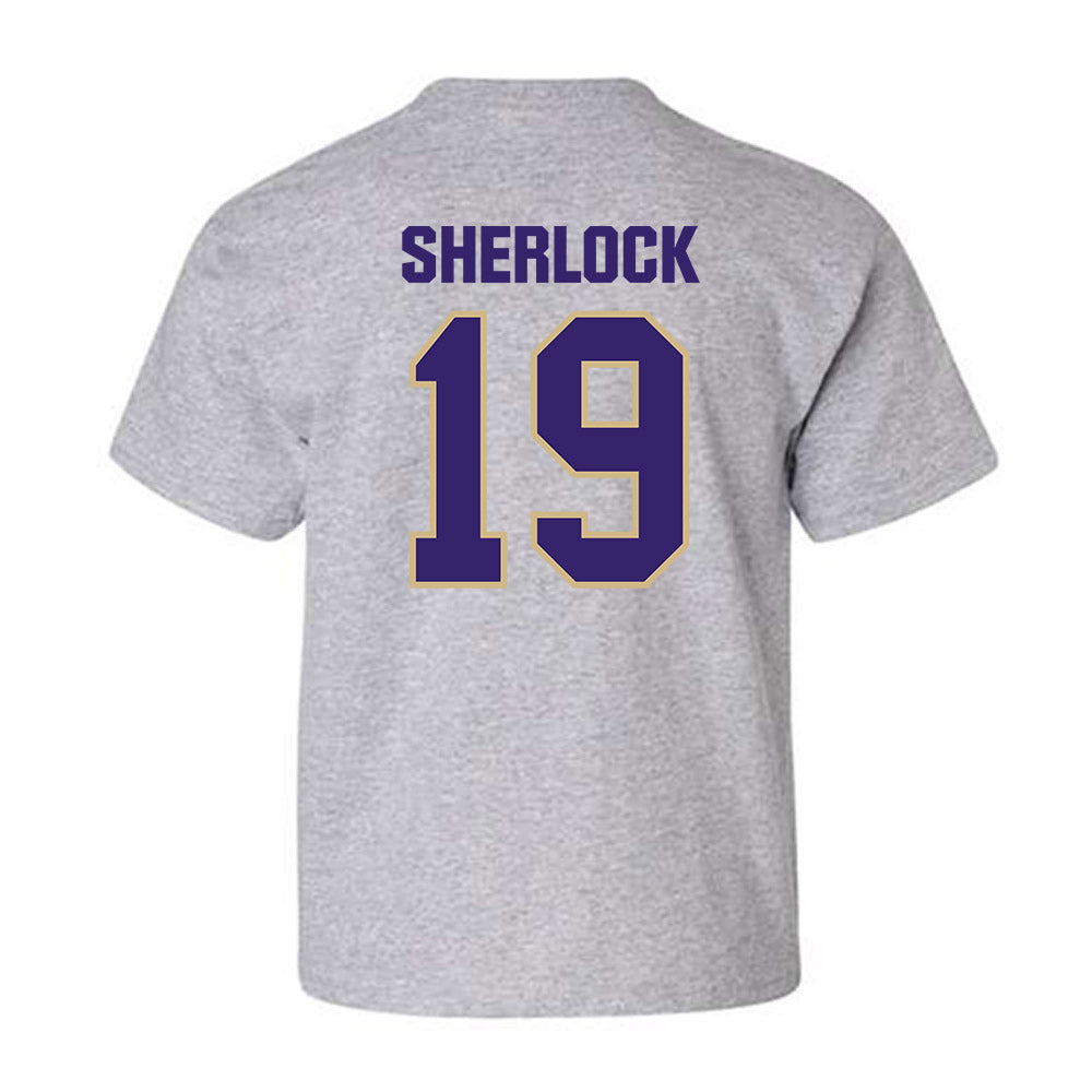 Washington - NCAA Men's Soccer : Mikey Sherlock - Classic Shersey Youth T-Shirt-1