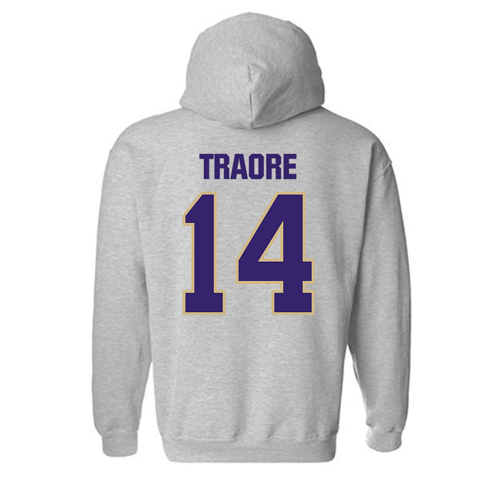 Washington - NCAA Men's Basketball : Mady Traore - Classic Shersey Hooded Sweatshirt-1